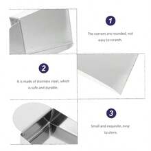 1pc Stainless Steel Jewelry Scoop - Mini Square Beading Scoop, Crafted Jewelry Scoop, Suitable For Round & Asymmetrical Beads