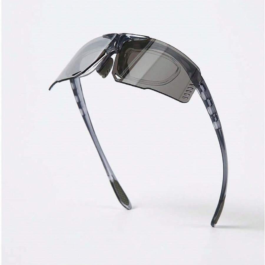 Kính bảo hộ đi xe đạp thời trang Kính thể thao ngoài trời Kính thời trang lật lên Kính thời trang thể thao, phù hợp cho mọi mùa - Bạc - Xem 1