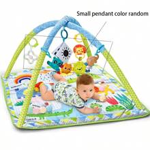 1set Deluxe Baby Fitness Frame & Activity Mat, Removable Fencing, Comes With Diverse Hanging Toys, No Ocean Balls, Foldable Fabric Baby Play Mat, Promoting Sensory Development, Cute Animal Theme, Popular Gift For Infants 0-3 Years Old, Interactive Play Area - Multicolor - View 8