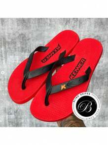 Kennr New Summer Flip Flop Sandal Men's Women's New 2024 Summer 34 To 44 - 紅色 - 查看 1