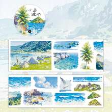 1卷 Infeel.Me 自然主题和纸胶带，海洋和山脉，适合剪贴簿、DIY 装饰 - 彩色 - 查看 14