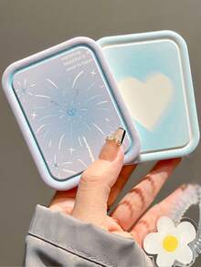 1 Gương gấp hai mặt, Thiết kế mới Hoạt hình Nhật Bản Đơn giản Kawaii Dopamine Karpen Gradient Trái tim Xanh Pháo hoa Cây thông Noel Nhiều màu Chấm bi Họa tiết Doodle Gương trang điểm nhỏ gọn cầm tay, Thích hợp cho Du lịch và Sử dụng hàng ngày, Quà tặng cho Bạn bè, Gia đình, Học sinh, Giáng sinh và Lễ Tạ ơn - Nhiều màu - Xem 3