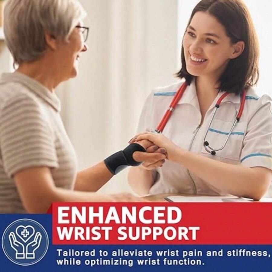2Piece Wrist Brace For Carpal Tunnel Arthritis Tendinitis Sprain Pain