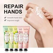 SADOER 10 Pack Hand Cream Gift Set-Plant Fragrance Lotion For Dry Cracked Hands,Body- Hand Care Moisturizing Cream Body Moisturizer Hydration Mini Hand Lotion Travel Size Bulk Mother's Day Gifts For Women