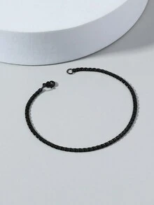 1 chiếc vòng tay thép không gỉ tối giản, thích hợp để đeo hàng ngày, quà tặng Giáng sinh, năm mới, ngày lễ tình nhân - vòng đeo tay bằng thép không gỉ - Xem 6