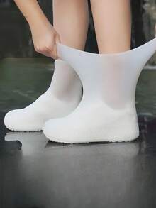 1 件防水硅胶雨鞋套，可重复使用防滑橡胶雨鞋套，户外骑行鞋保护套，防滑鞋底，适用于男士、女士和儿童靴袋鞋盒鞋收纳盒鞋子收纳配件，适用于旅行度假巡航夏季假期旅行包旅行用品大学宿舍家庭学校酒店必备品 - 彩色 - 查看 3