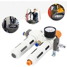 SHZICMY Tire Changer Machine Parts Air Pressor Oil Water Separator With Pressure Gauge Regulator Trap Filter Tire Changer Air Pressor Fit For Eagle Ranger Triumph - 銀色 - 查看 7