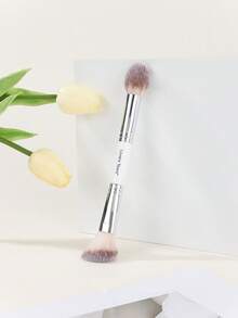 1 chiếc cọ đơn hai đầu, cọ đánh phấn phủ dạng bột, cọ tạo khối, dụng cụ làm đẹp cầm tay - Nhiều màu - Xem 7
