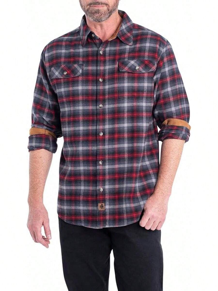 Legendary Whitetails Men's Legendary Flannel Shirt - Red - View 1