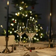 1 hộp 4 nến hình nón cổ điển, mỗi nến dài 25cm (9,84 inch) và có thể cháy trong 8 giờ. Thích hợp để trang trí nhà cửa, trang trí bàn ăn, tiệc sinh nhật, cầu hôn, đám cưới theo mùa, đạo cụ chụp ảnh, quà tặng lãng mạn cho nam và nữ, trang trí phòng, quà tặng - Nhiều màu - Xem 5