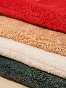 1pc Christmas Hanging Hand Towel For Kitchen, Bathroom, Quick Dry Absorbent Decorative Cloth