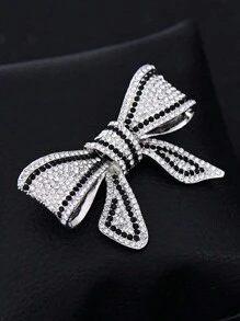 1 件复古水晶蝴蝶胸针套装，男女西装配饰 - 蝴蝶結 - 查看 3