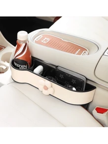 Caja organizadora de espacio entre asientos del coche, diseño creativo de flor, organizador interior de coche multifuncional, accesorios para coche - Multicolor - Ver 9