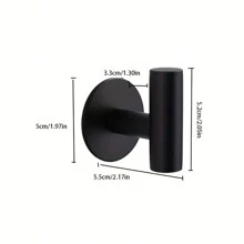 1/2 件不锈钢单钩，衣帽钩，无需打孔壁挂式创意浴室金属挂钩，适用于浴室、卧室、万圣节、感恩节、圣诞节礼物家居浴室装饰浴室收纳秋季装饰返校 - 彩色 - 查看 8