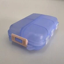 1pc Daily Pill Organizer 10 Compartments Portable Pill Box Travel Medicine Storage Box Moisture-Proof Small 10 Girds Medicine Box Travel Pill Organizer Small Pill Box Mini Portable Weekly Medicine Holder Container For Travel Home School Supplies College Dorm Essentials For Student Container Medicine Pill's Box Travel Supplies Camping Medical Emergency Bag Pill Case Pill Container Medicine Organizer