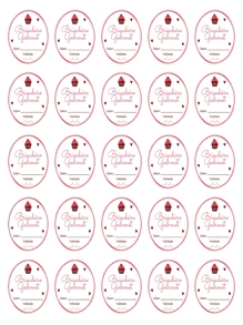 300 GOURMET BRIGADEIRO STICKER 4X4CM - White - View 3