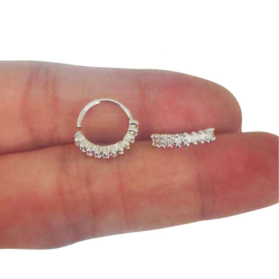 APOLLO TWIST RING PIERCING (ONP1804O) - Bạc - Xem 1