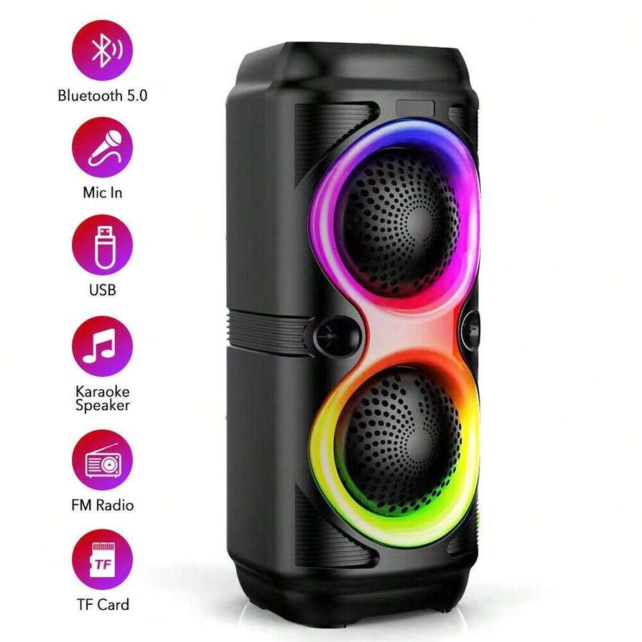 High Bass Loud Bluetooth Speakers Portable Wireless Speaker Outdoor