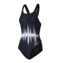 Bộ đồ bơi liền thân Speedo dành cho nữ, lấy cảm hứng từ phong cách cổ điển, in họa tiết. - màu đen - Xem 1
