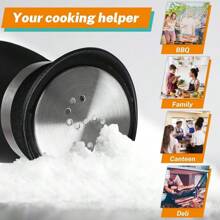 kumlioon Juego de salero y pimentero, salero y pimentero con forma de girasol con soportes para el mango - Decoración moderna de cocina de vidrio - Juego de salero y pimentero para el hogar, restaurante, boda - Accesorios de cocina lindos y elegantes, saleros, pimenteros, saleros y pimenteros de vidrio con base estable para utensilios de cocina, mesa, caravana, camping, barbacoa, botella rociadora, suministros de cocina