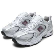 New Balance 530 Series Mesh Breathable Running Shoes, Casual Sneakers, Unisex - White/Silver - View 7