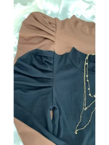 Long Sleeve Princess Blouse Kit - 黑色 - 查看 1