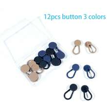 1/2/3/12pcs Button Extender With 1pc Storage Box, 3 Colors, Multi-Size Adjustable Elastic Waist Band Extender, Plastic Material (Color Random) - Multicolor - View 10
