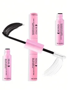 10ml Lash Bond 和 Seal 睫毛胶 2 合 1 睫毛簇胶，适用于 DIY 睫毛延长，超强保持 72 小时，柔软且易于涂抹的睫毛化妆工具，适合家庭使用的假睫毛化妆工具，黑色睫毛延长胶 - 粉色 - 查看 3