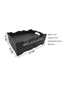 Three Hearts Coffee Corner Capsule Holder Tray MDF - Black - View 7