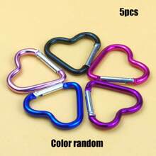 Heart Keychain Clip - Heart Carabiner Keychain, Aluminum Alloy Cute Carabiner For Keys, Heart Shaped Carabiner Hammock Carabiner For Dog Leash Water Bottle Holder Traveling Walking For Outdoor - Multicolor - View 13