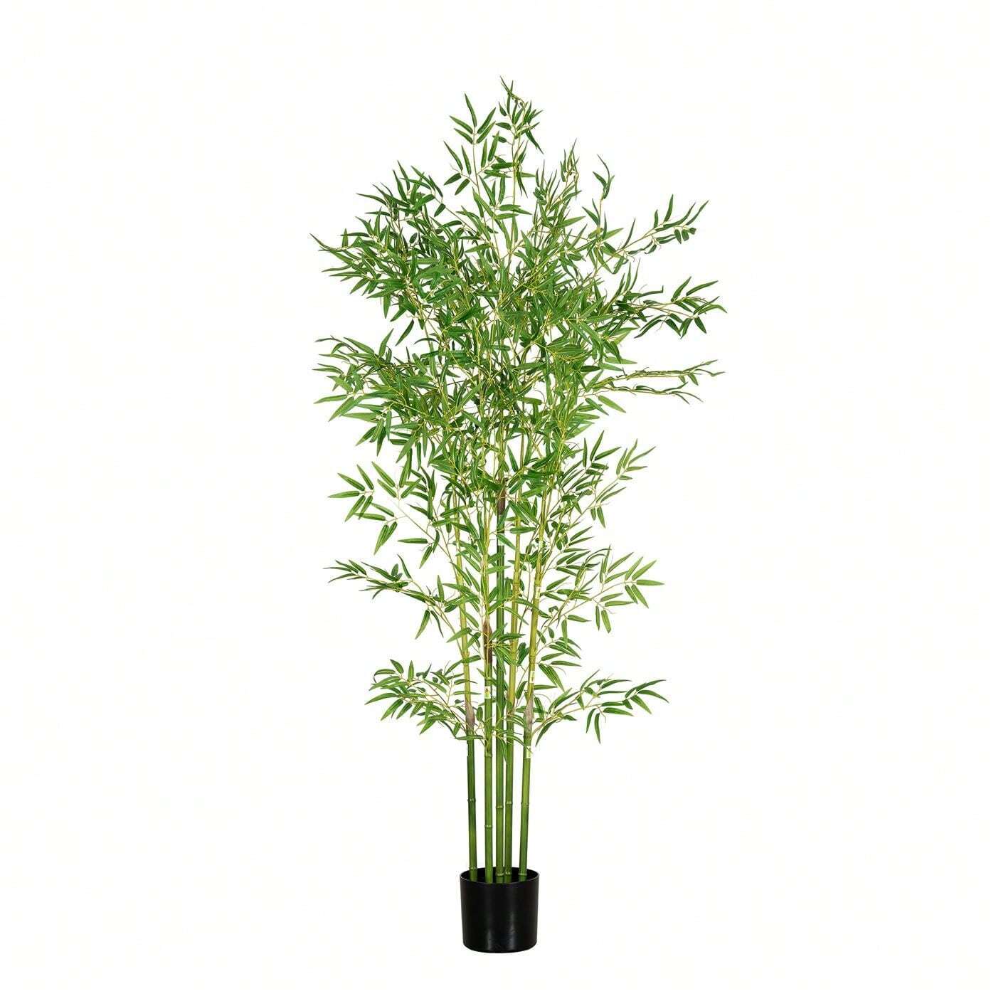 Simulation Bamboo Potted Plants Plastic Poles Removable Artificial