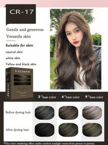 Cayirom 300克/套未漂白染发剂套装，包含染发工具，快速吸收，有效遮盖白发，夏季热销染发剂，有机中性植物萃取染发剂，适合所有发质，2024天然植物基无刺激染发剂，适合家庭染发和沙龙使用。 - 彩色 - 查看 14