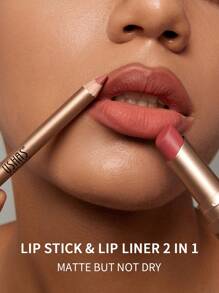 Ushas, 12-Color Matte Lipstick And Lip Liner Duo Set - Achieve Flawless, Long-Lasting Matte Finish With Precise Contouring, Moisturizing Formula For All Skin Types, Perfect For Any Occasion, Ideal Gift - Nhiều màu - Xem 4