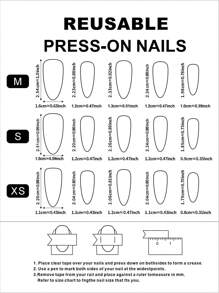 JNHK10 手工制作杏仁形法式美甲假指甲，设计独特，饰有 3D 立体水晶钻石 - 彩色 - 查看 4