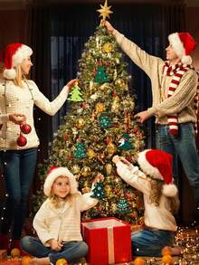 10 món đồ trang trí cây thông Noel bằng gỗ chưa hoàn thiện, thủ công, thẻ quà tặng, tự làm, bản vẽ, mảnh gỗ để trang trí nhà cửa - nhật ký - Xem 3