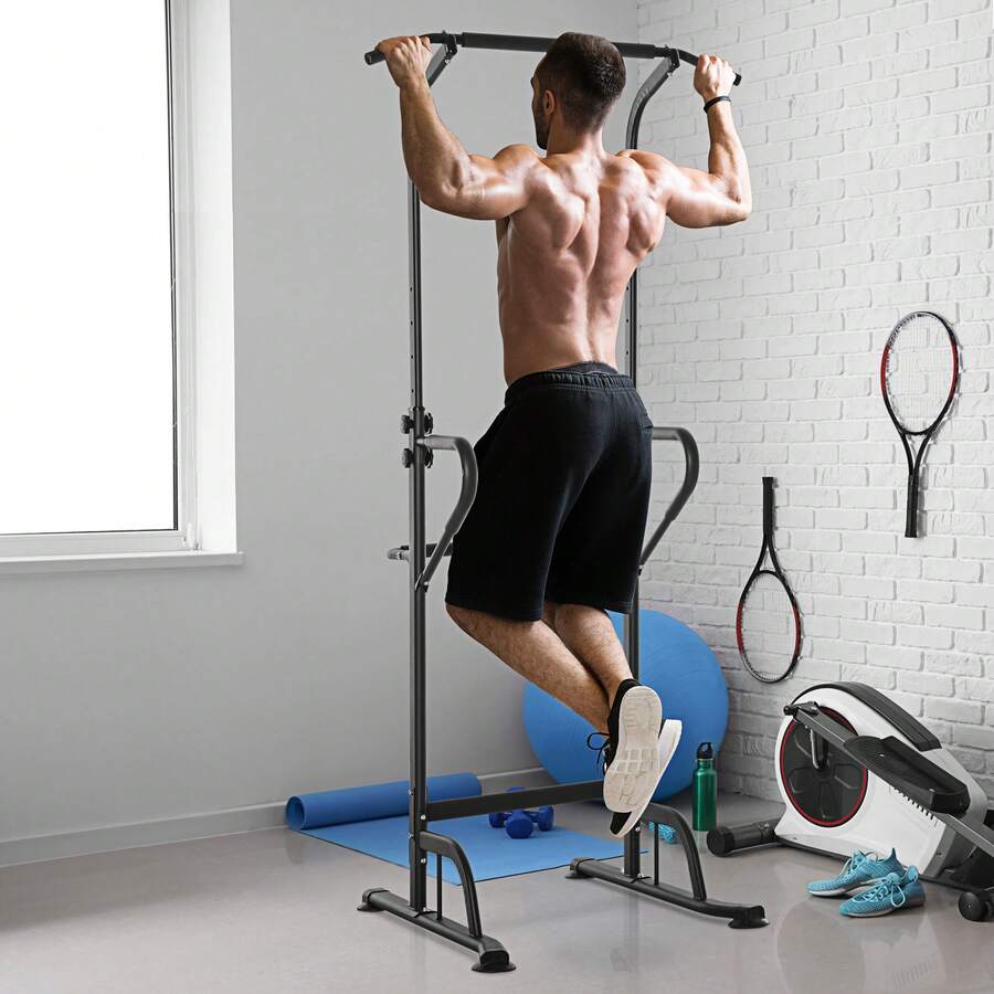 Tower Dip Station Pull Up Bar MultiFunction Push Up Equipment With