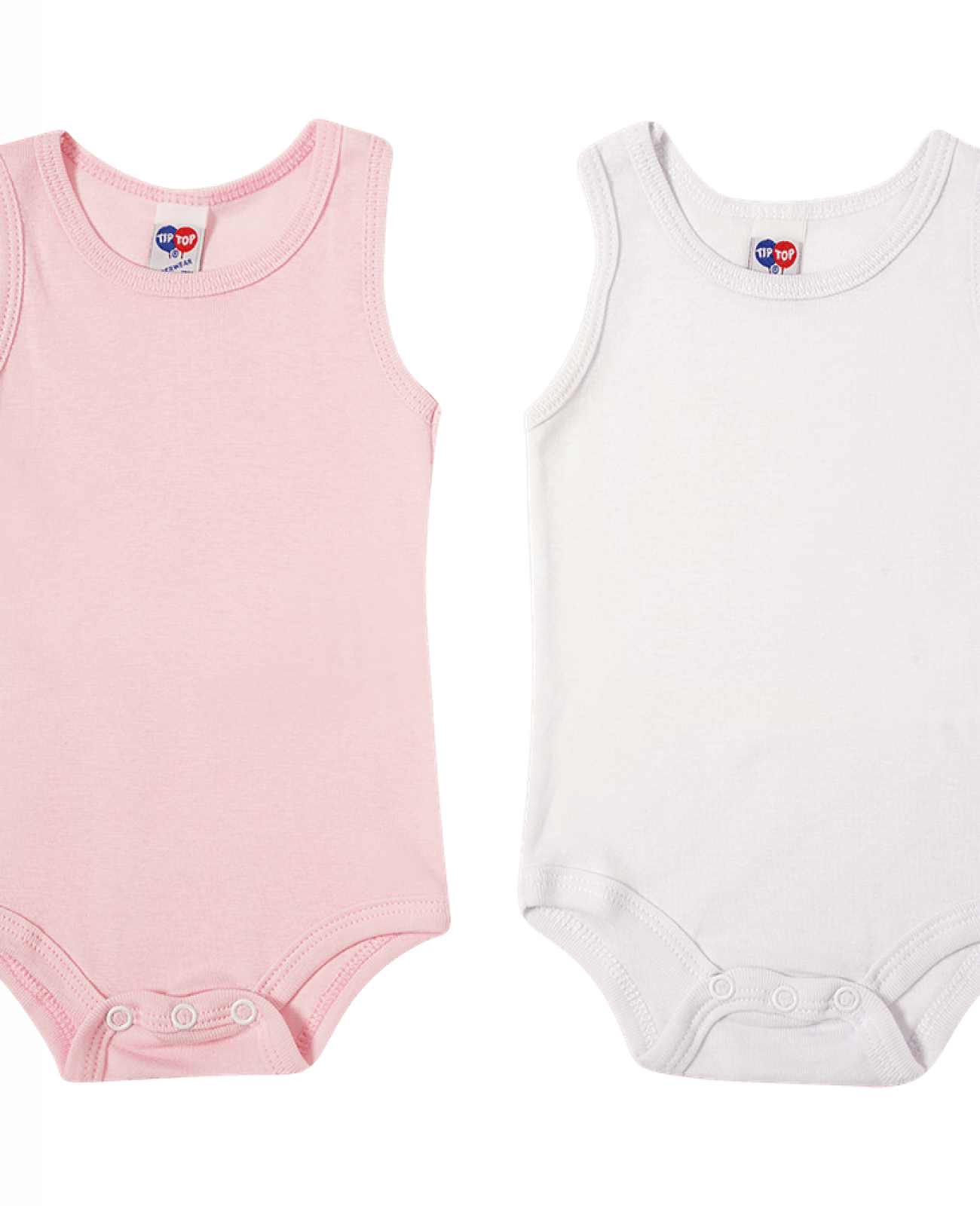 Baby Underwear Kit Bodysuit Sleeveless Tank Top Tip - Màu Hồng baby - Xem 1
