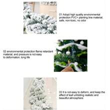 1 件，9 英尺雪花圣诞花环，厚重雪花人造圣诞花环，冷淡节日松树花环，白色雪花花环，适用于圣诞树、楼梯、壁炉装饰 - 綠色 - 查看 7