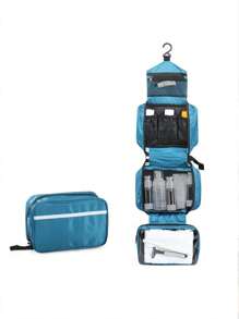 1 件男士梳妆包，便携式防水大容量干湿分离旅行化妆收纳包化妆包化妆品收纳化妆品收纳包旅行配件刷包化妆容器旅行用品旅行必需品女士配件旅行用品大学度假巡航暑假必需品女士洗漱包洗漱包手提包收纳 - 彩色 - 查看 8