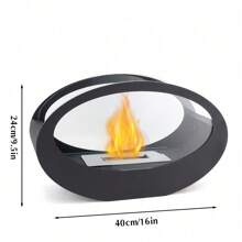 Outdoor Fireplace - Black - View 2