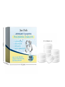 珠宝清洁泡腾片 - 珠宝清洁剂，抗氧化，珠宝护理清洁片 - 彩色 - 查看 5