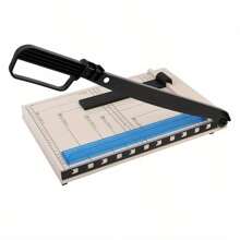 1 Pack A4 Paper Cutter, Capacity 12 Sheets, 2 Paper Stopper Boards, Base With Grid Lines, A4-B7 - one-size - View 4