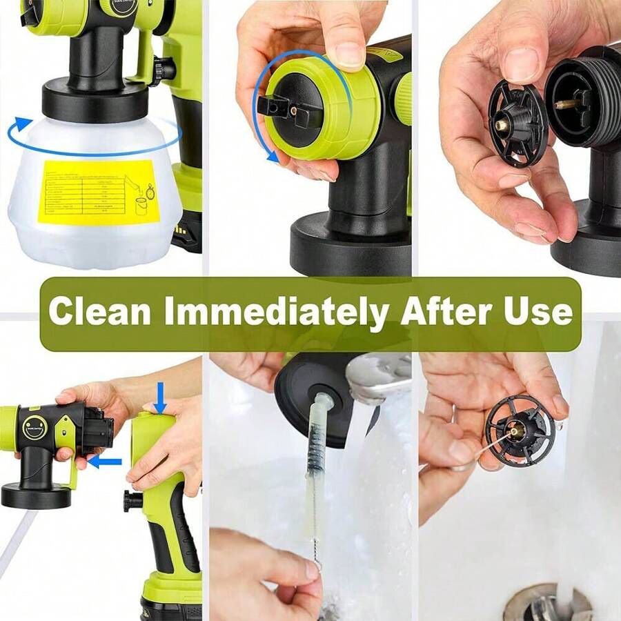 Cordless Paint Sprayer For Ryobi 18V ONE + LiIon NiCd NiMh Battery