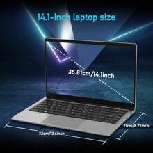 Auusda Laptop A146G With 8GB LPDDR4 256/512GB SSD, Intel Celeron J4125 Up To 2.5GHz, 14.1 Inch 1920 X 1080 IPS, Webcam, Mini HD, USB-A X 2, Micro SD Card Slot, Windows 11 Pro, Expandable Storage