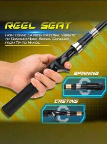 SOUGAYILANG New Carbon-Fiber Telescopic Fishing Rod 1.8M/2.1M/2.4M Spinning/Casting Fishing Rod With EVA Handle Ultralight Fishing Rod For Freshwater Fishing