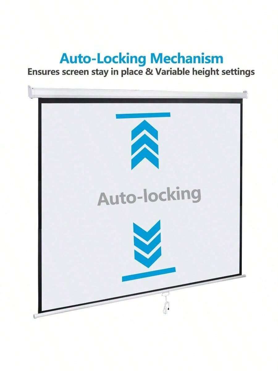 120 Inch Projector Screen Projection Screen Manual PullDown High