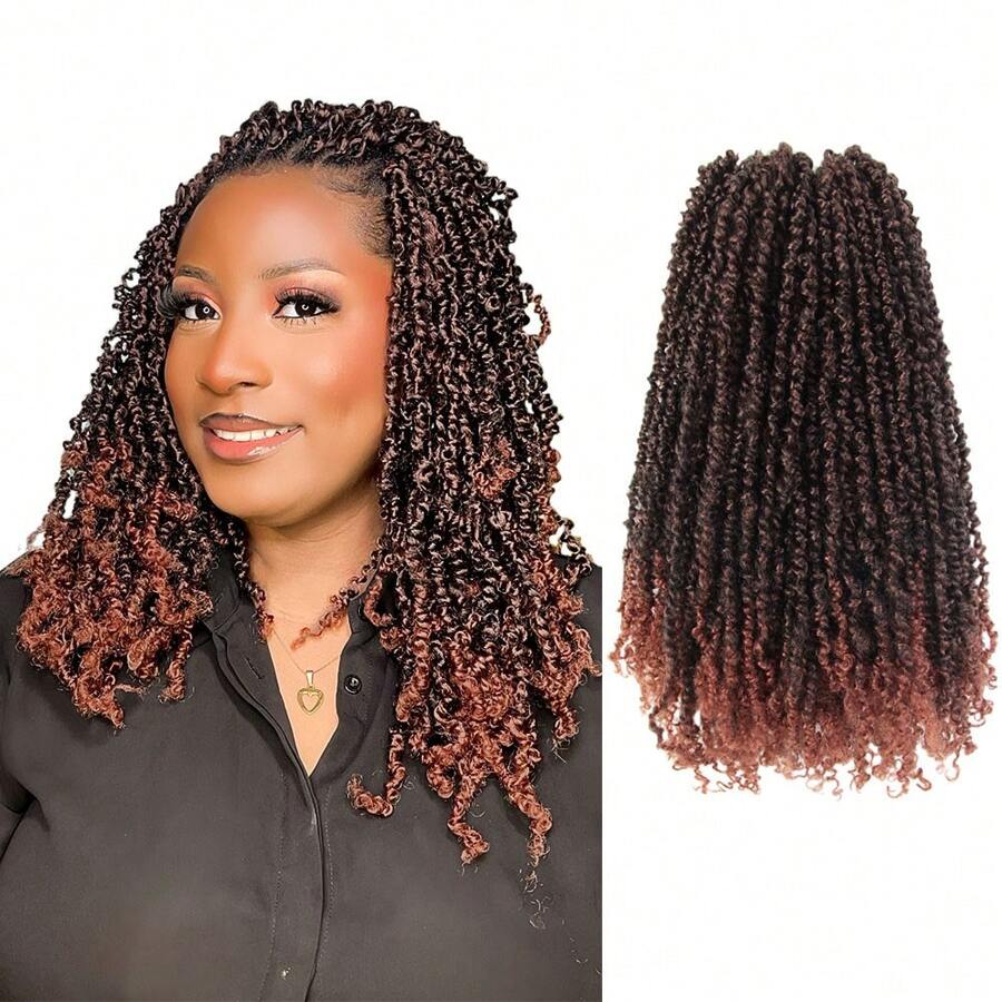 Yanky Twist Crochet Hair 12Inch,10Packs Passion Twist Crochet Hair For  Women Soft Crochet Hair Pre Looped For Senegalese Twist Hair Extension - T350 - 查看 1