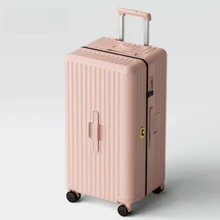 20 Inch Functional Boarding Case, Portable Suitcase With Cup Holder, Luggage With Password Lock Functional Travel Trolley Case, Boarding Case & Luggage With Cup HolderHook, Large Capacity Spinner Wheel Suitcase Luggage For Boys Girls, NTAS Password Lock,In Password Lock Trolley Case, Ideal Choice For Gifts Travel Suitcase Suitcases Suit Case Travel Luggage Waterproof Carry On Suitcase Carry On Hand Luggage Pink Summer - Pink - View 1