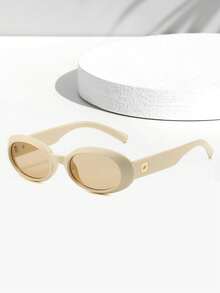 Kính thời trang hình bầu dục cổ điển cho nam nữ Kính thời trang tròn hẹp hợp thời trang Y2K Kính thời trang hình bầu dục cổ điển cho nữ Kính thời trang bãi biển gọng nhỏ Kính thời trang phong cách retro thập niên 90 Kính thời trang có bản lề kim loại hợp thời trang Nhiều màu sắc có sẵn - Nhiều màu - Xem 19