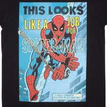 SPIDERMAN "This Looks Like A Job For" Marvel Comic T-Shirt - màu đen - Xem 3